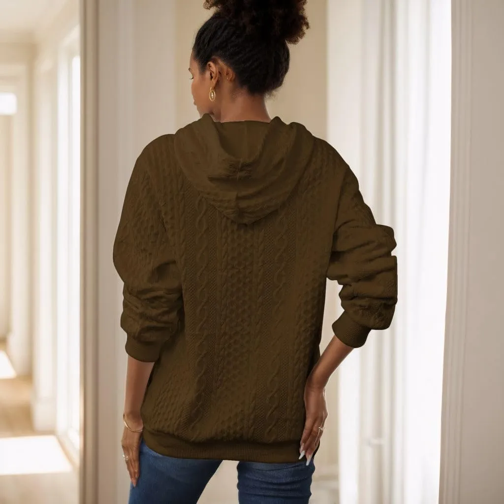 Nimsruc Hoodies For Women Pullover Long Sleeve Oversized Sweatshirts Casual