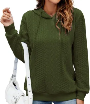 Nimsruc Hoodies For Women Pullover Long Sleeve Oversized Sweatshirts Casual