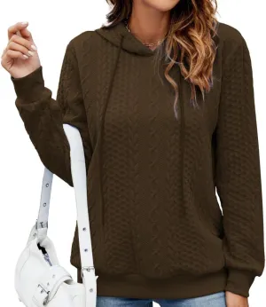 Nimsruc Hoodies For Women Pullover Long Sleeve Oversized Sweatshirts Casual