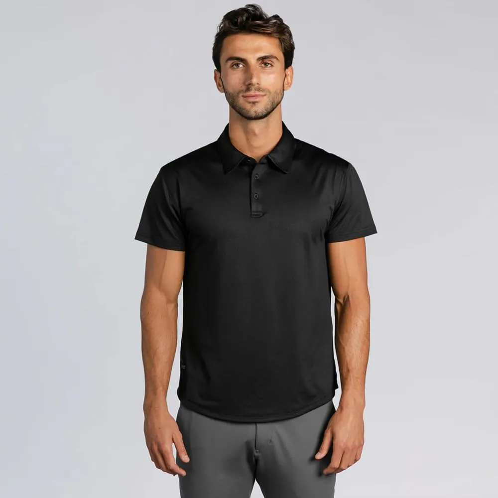 Performance Drop-Cut Polo Men's Shirt - Classic Fit, Collared Shirt for Men - Active & Casual Comfort Wear - Lightweight