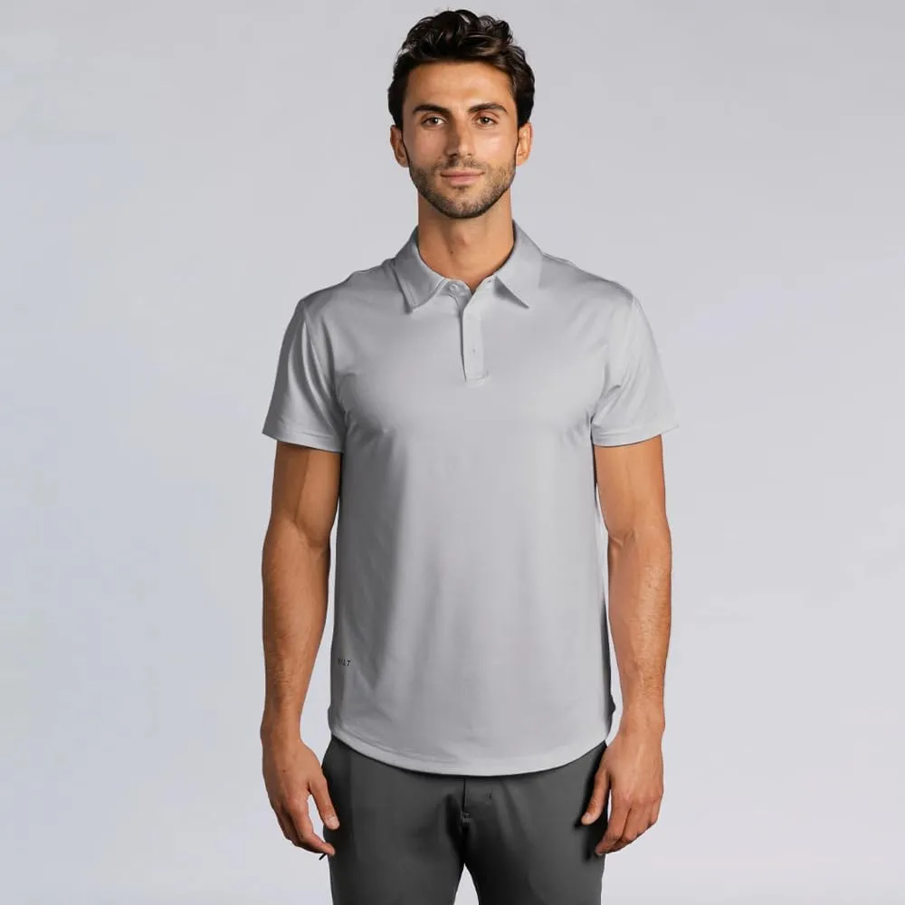 Performance Drop-Cut Polo Men's Shirt - Classic Fit, Collared Shirt for Men - Active & Casual Comfort Wear - Lightweight