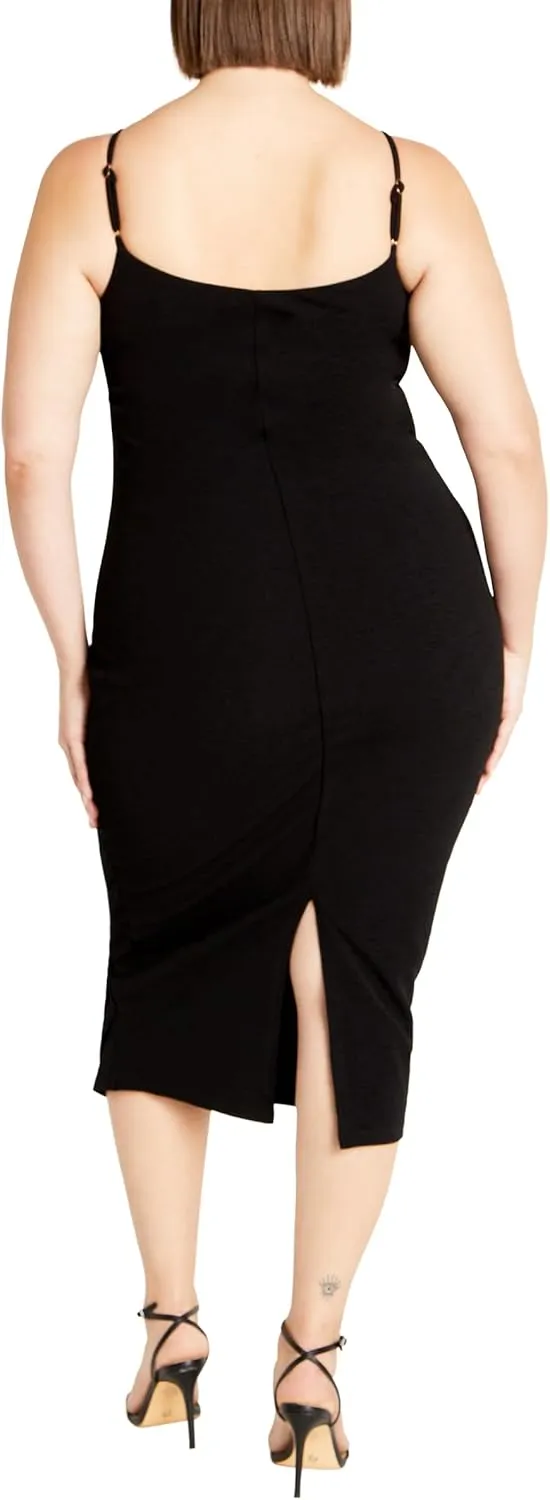 Plus Size Dress MIDI Baylee in Black