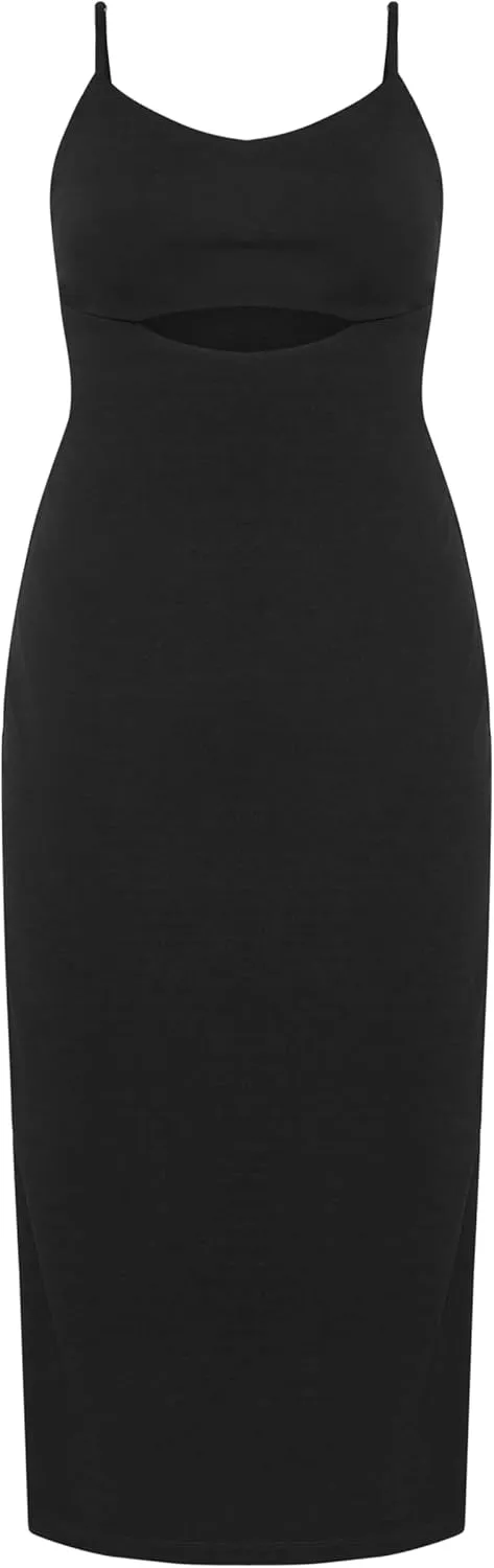 Plus Size Dress MIDI Baylee in Black