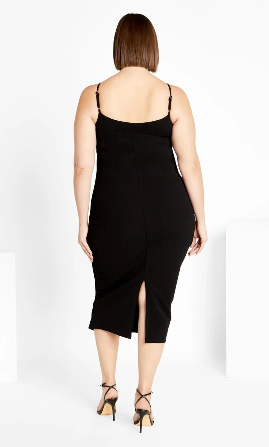 Plus Size Dress MIDI Baylee in Black