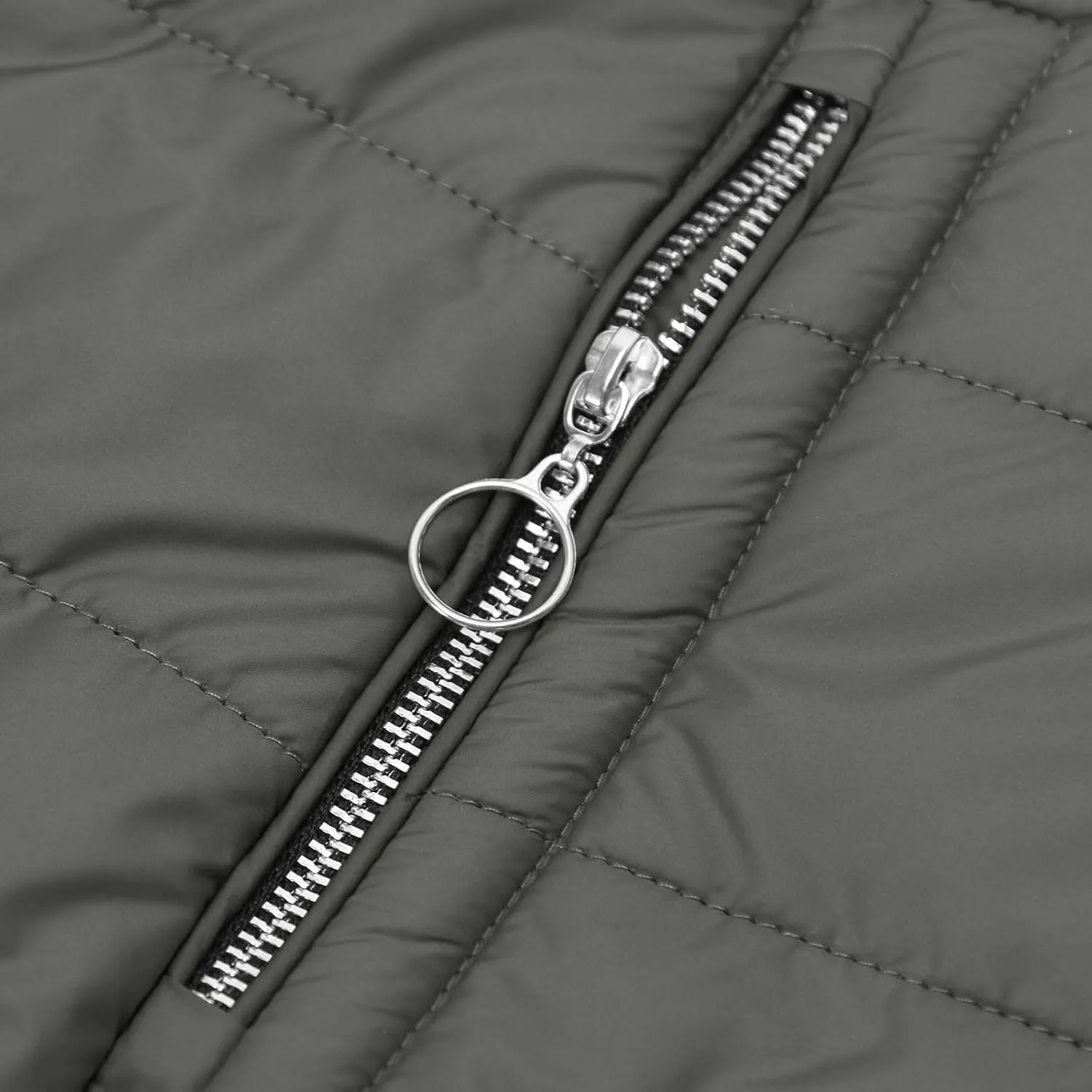 Quilted Jackets for Women Long Thickened Down Alternative Warm Puffer Jacket Water Resistant Parka with Zip Pockets
