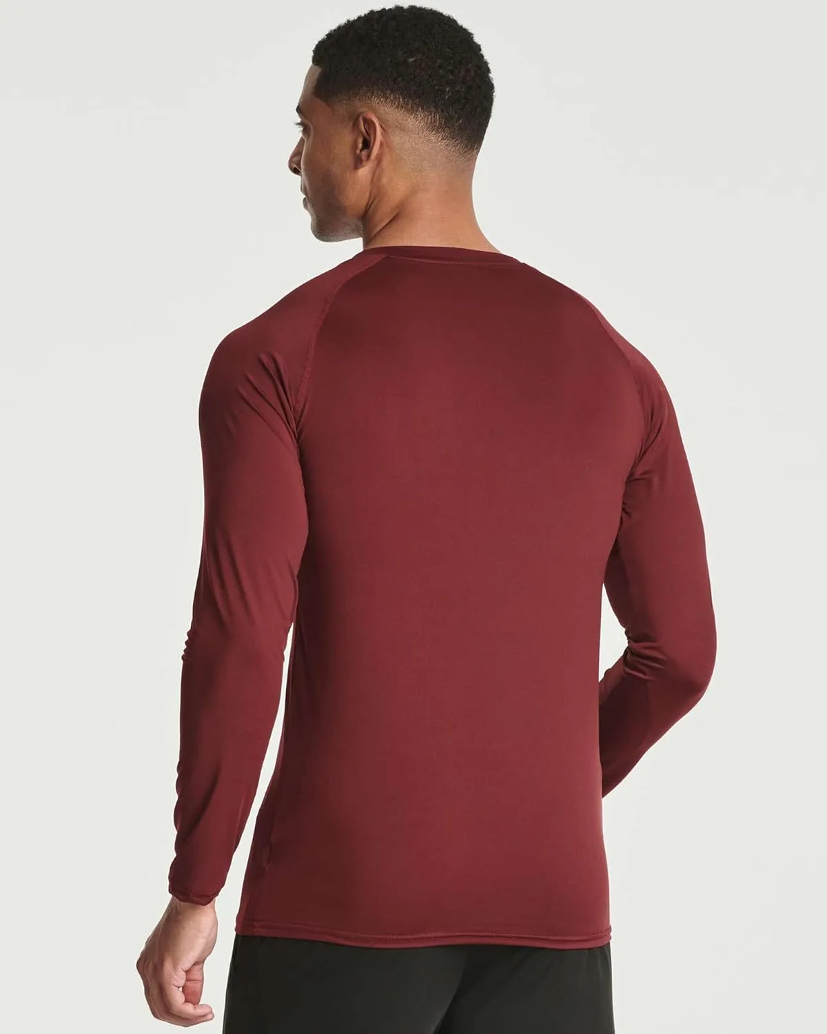 Real Essentials 4 Pack: Men's Compression Long-Sleeve T-Shirt Athletic Cold Weather Baselayer (Available in Big & Tall)