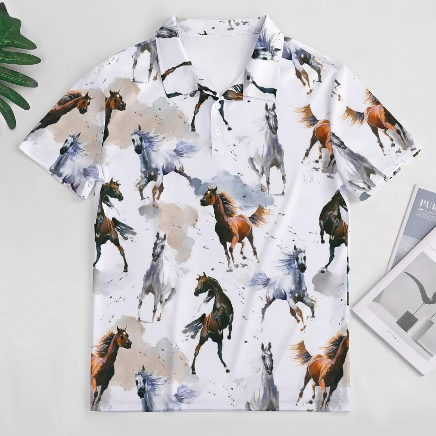 Short Sleeve Polo Shirt for Women Casual Golf Outfits Tennis T Shirt Button Down Collared Athletic Tops