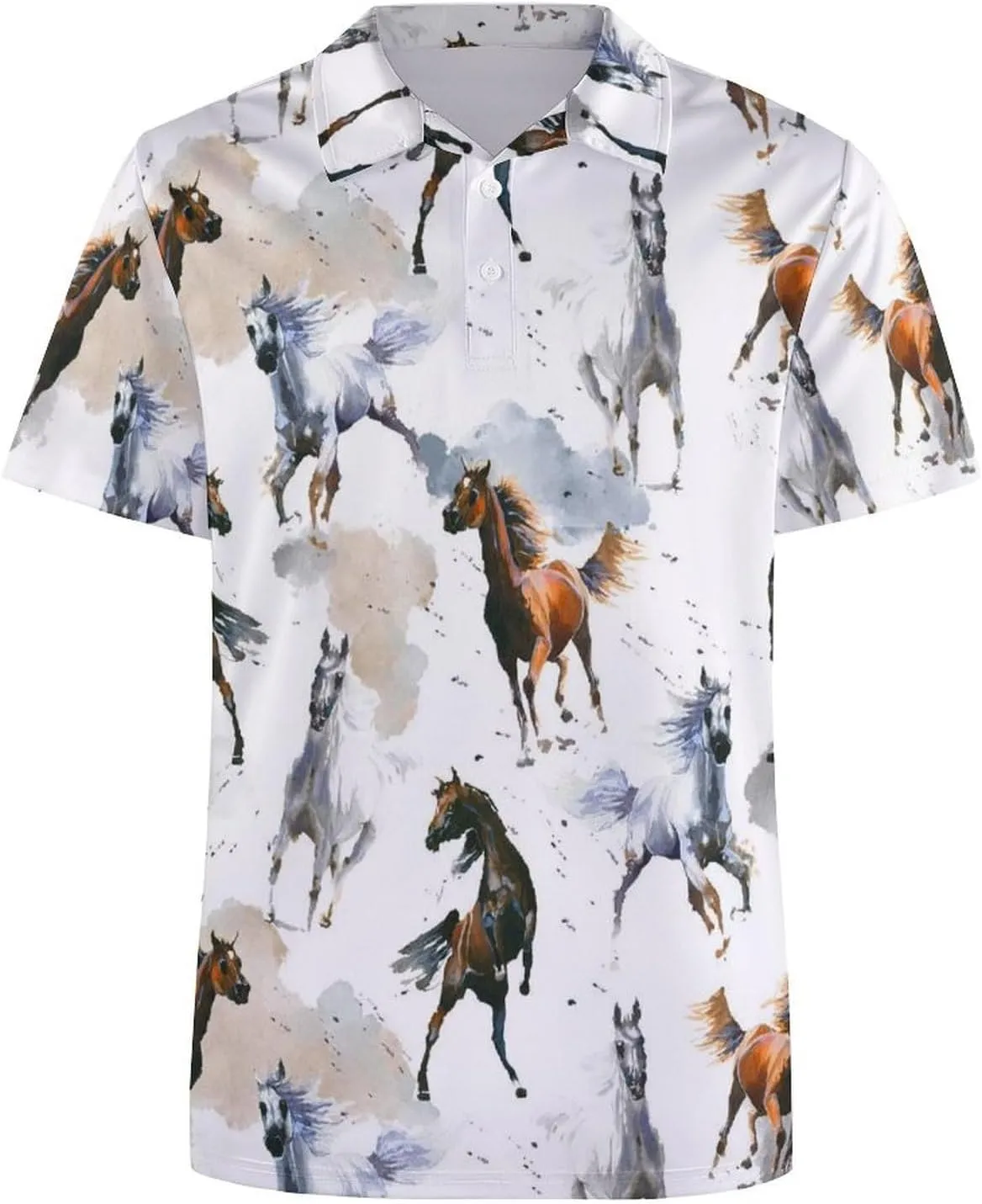 Short Sleeve Polo Shirt for Women Casual Golf Outfits Tennis T Shirt Button Down Collared Athletic Tops