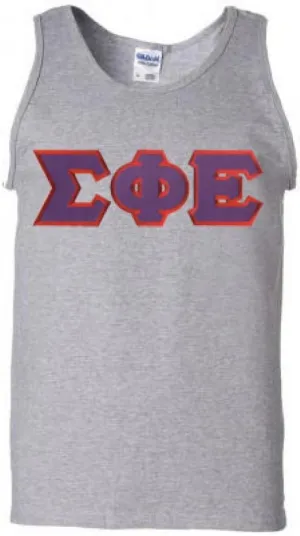 Sigma Phi Epsilon Lettered Tank Top