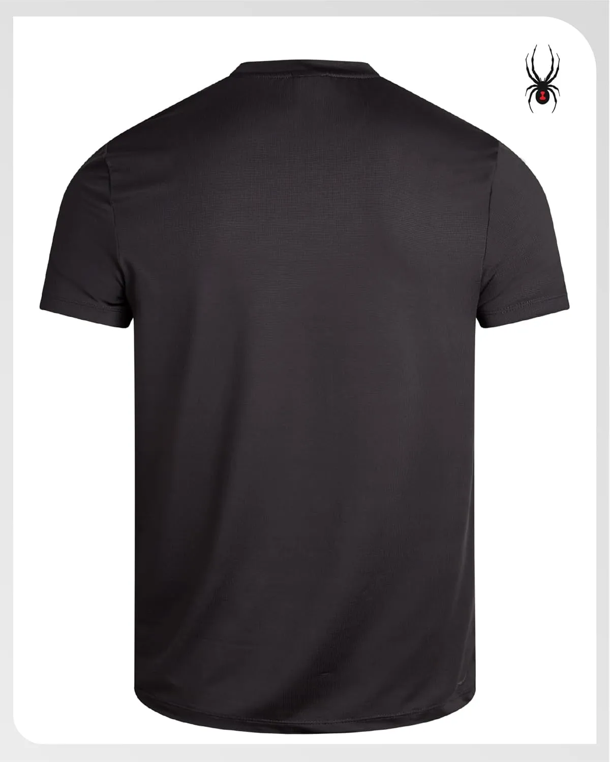 Spyder Men's Workout Shirt - Short Sleeve Quick Dry Moisture Wicking Jacquard Jersey Athletic Shirt (Sizes: S-XL)
