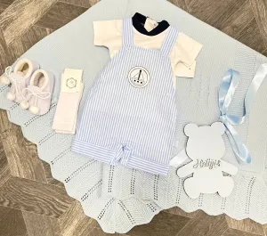 Striped Boat Dungaree 2 Piece