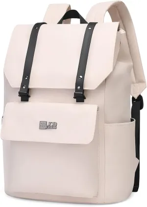 Stylish Laptop Backpack for Women Men, Waterproof Material College Backpack Lightweight Travel Daypack for Work, or Commuting, Fits 17.3 Inch Laptop