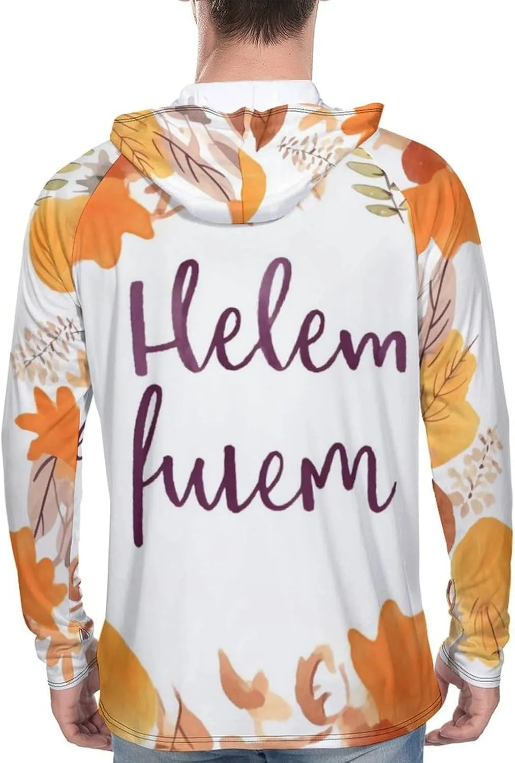 Sun Protection Shirt Long Sleeve Hoodie Hello Autumn Lightweight Rash Guard Quick Dry Sun Shirt for Outdoor