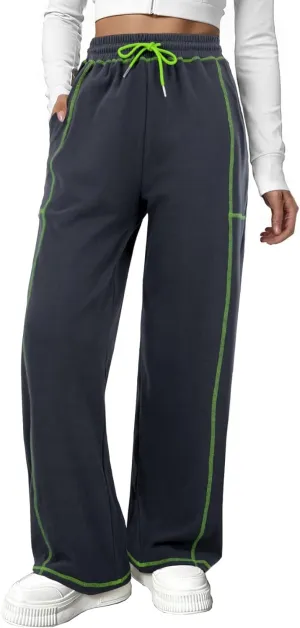 Sweatpants Women - Track Pants Women Lounge Pants Wide Leg Yoga Pants for Women, Y2K Pants Womens Pajama Pants