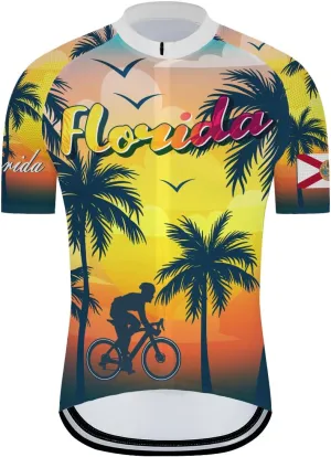 Texas Cycling Jersey Men's Texas State Cycling Shirt Flag Bike Short Sleeve Road Biking Wear Bicycle Shirt