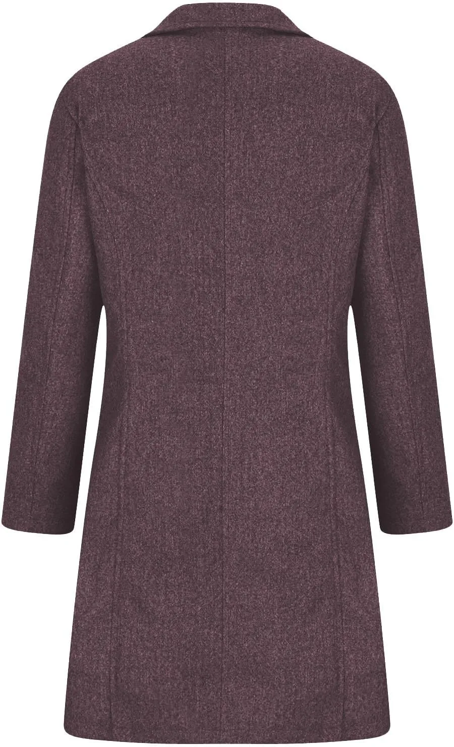 Winter Coats For Women Wool Blend Coat Fashion Button Lapel Solid Color Peacoat Fall Casual Going Out Long Overcoat