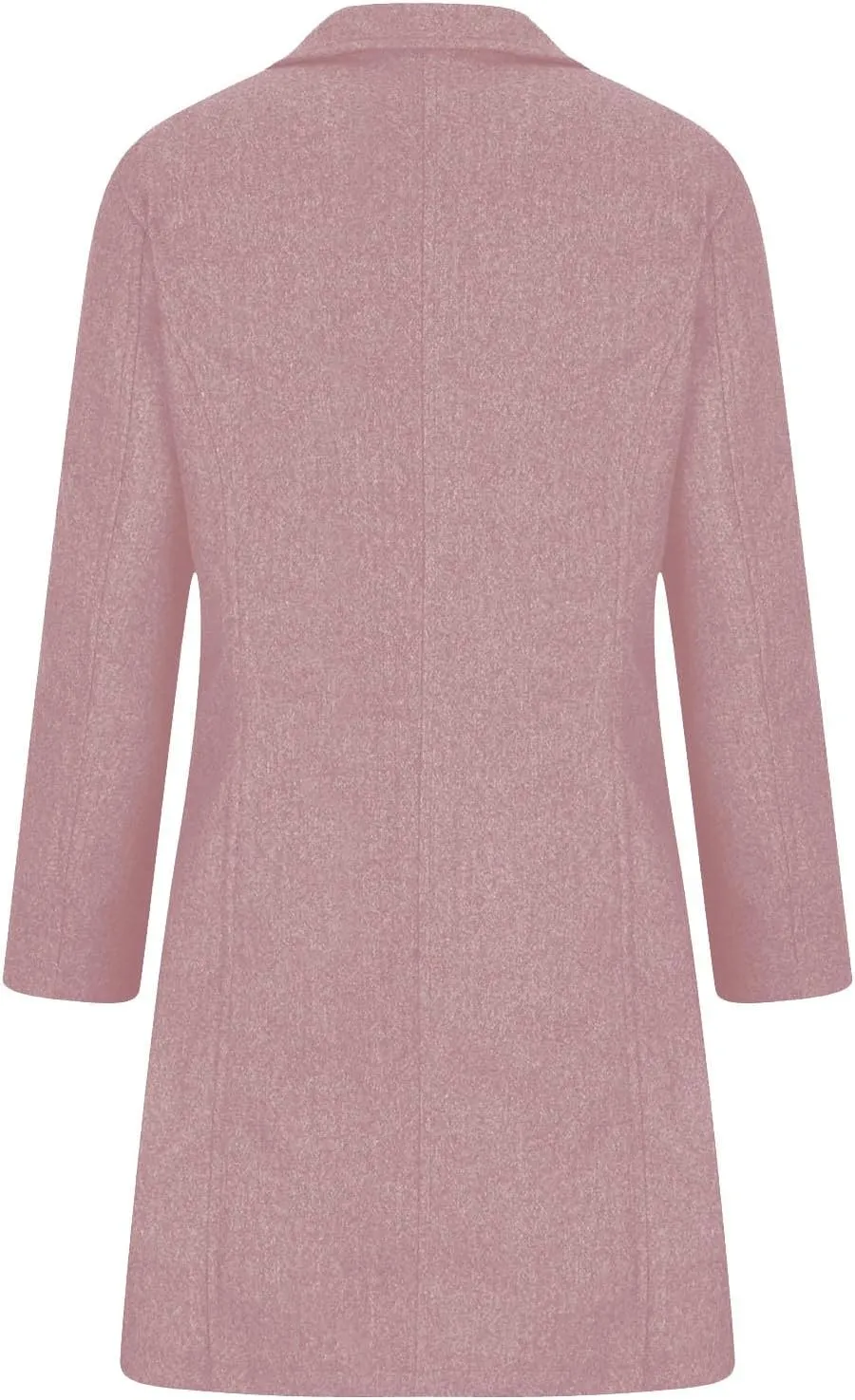 Winter Coats For Women Wool Blend Coat Fashion Button Lapel Solid Color Peacoat Fall Casual Going Out Long Overcoat