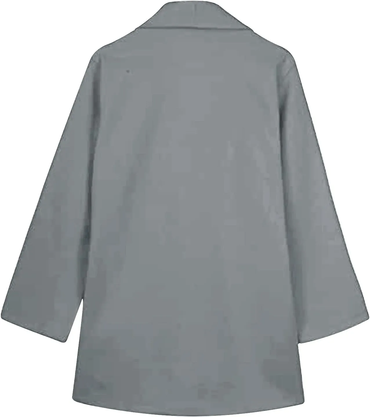 Winter Trench Coat for Women Casual Single Breasted Lapel Collared Pea Coats Warm Oversized Long Winter Jackets