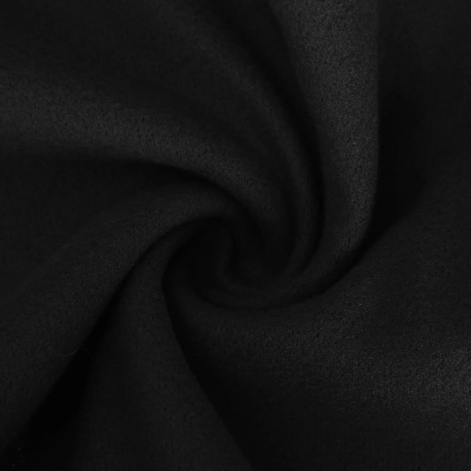 Winter Wool Coat for Women Notch Lapel Collar Open Front Pea Coat Loose Warm Mid-Long Trench Coats Overcoat