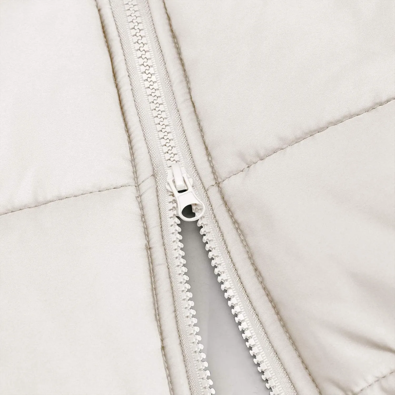Wkishenl Long Puffer Coat Women Winter Coats Thickened Maxi Parka Jacket Full Zip Knee Length Quilted Outerwear with Hood