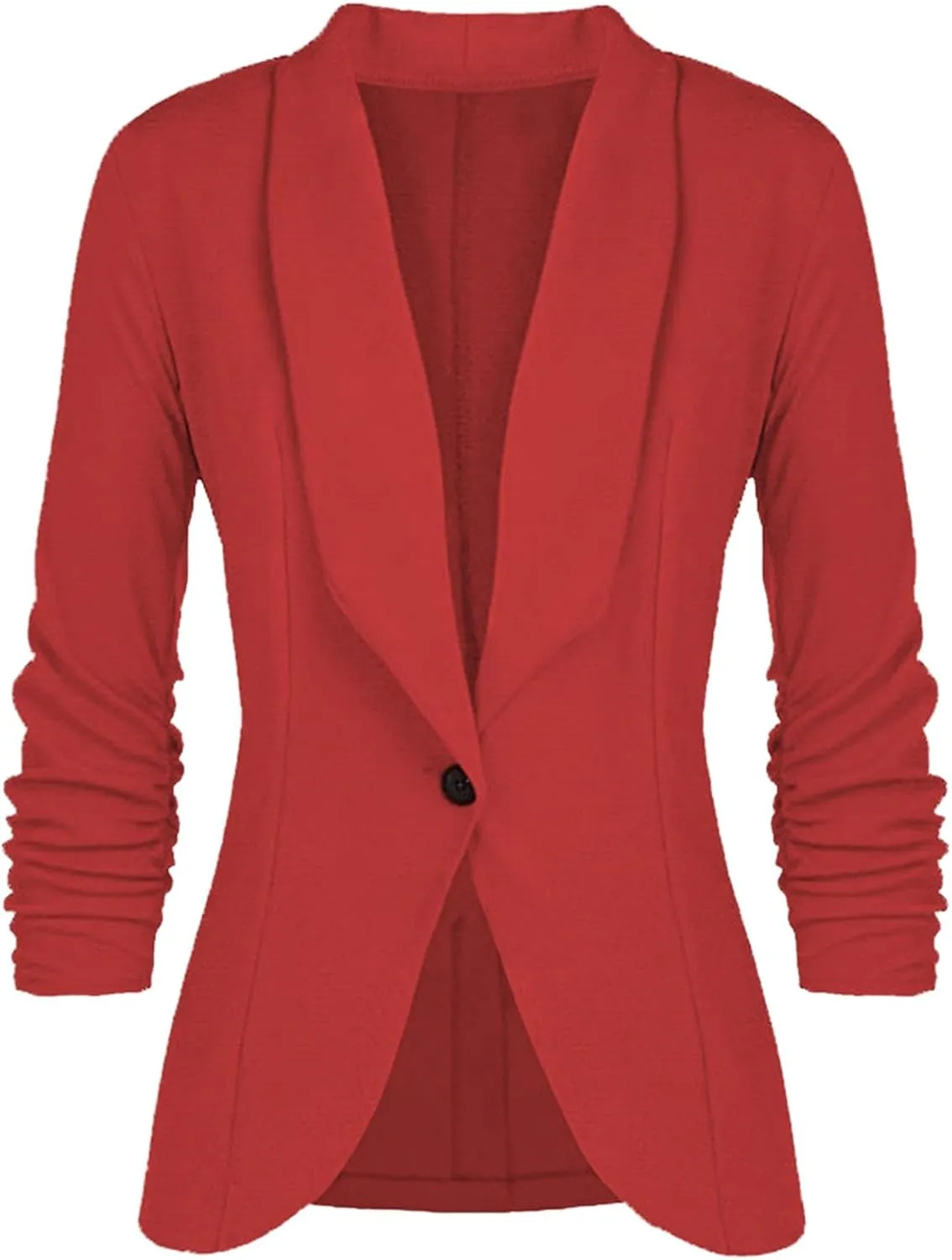 Women 3/4 Sleeve Blazer Casual Classic Open Front Cardigan Jacket Work Office Blazer Business Casual