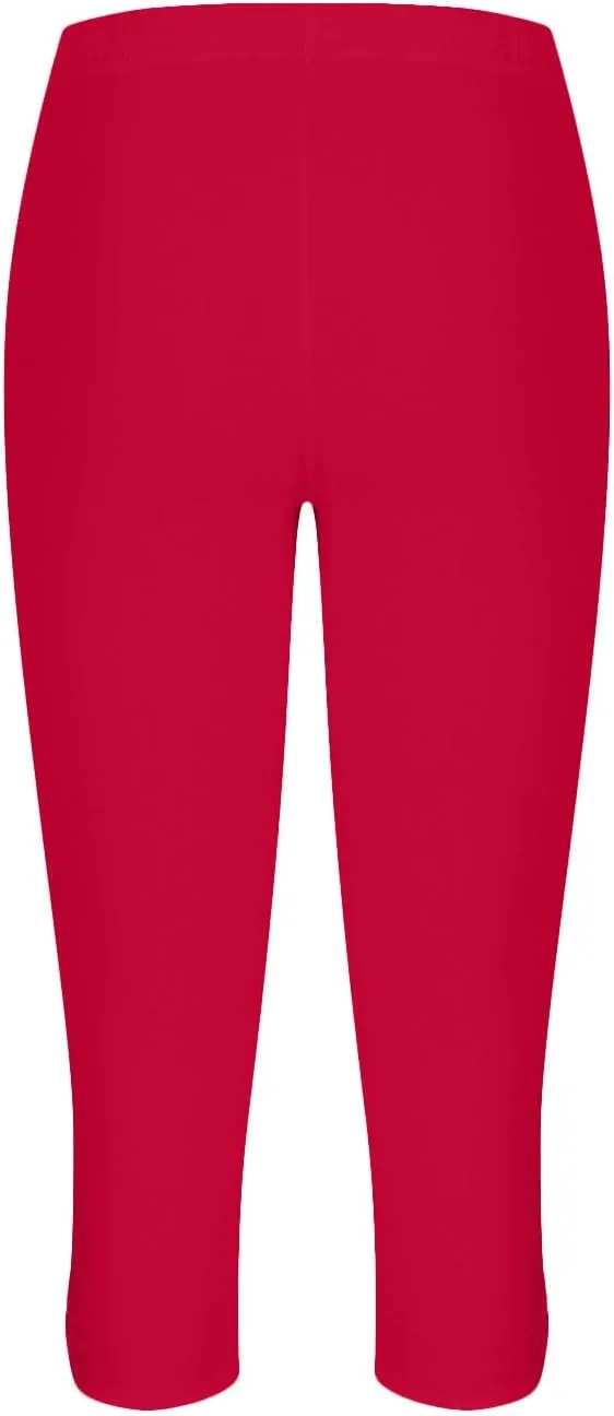 Women Capri Leggings 2024 Dressy Casual Summer Capris Knee Length Crop Pants Trendy Lightweight Ladies Clothing