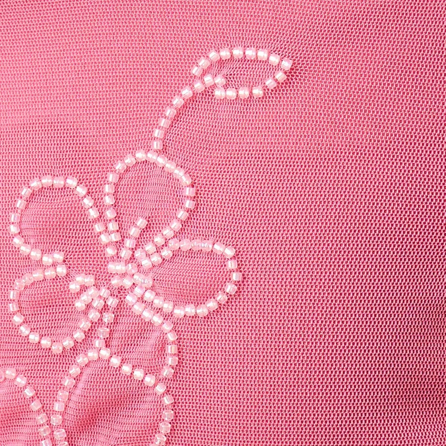 Women Y2k Beaded Cami Top Sexy Sleeveless Floral Beaded Mesh Camisole Spaghetti Strap Backless Summer Crop Tank Top
