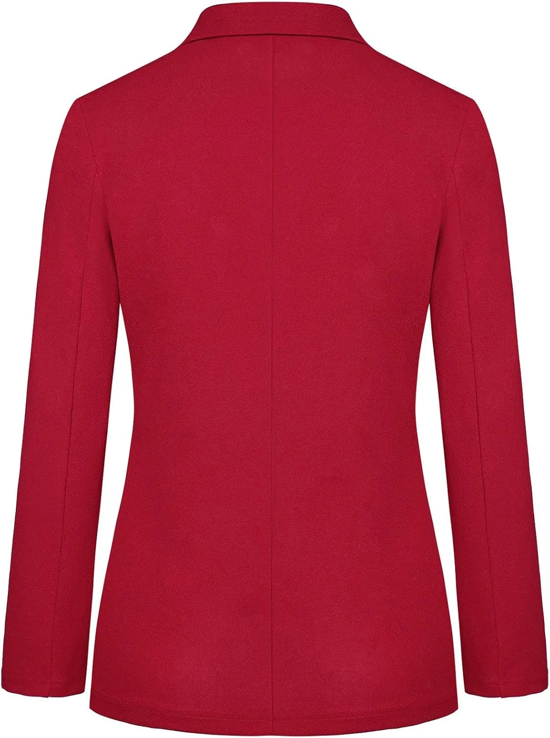 Women's Blazer Jackets Business 2-Button Open Front Long Sleeve Notch Collar Office Work Pocket Blazers