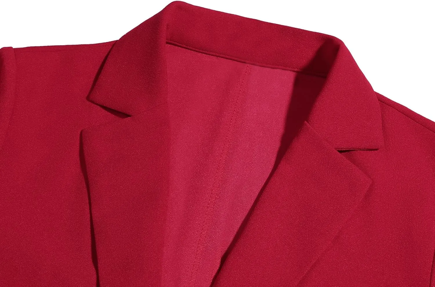 Women's Blazer Jackets Business 2-Button Open Front Long Sleeve Notch Collar Office Work Pocket Blazers
