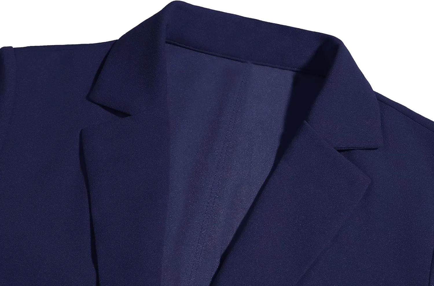 Women's Blazer Jackets Business 2-Button Open Front Long Sleeve Notch Collar Office Work Pocket Blazers