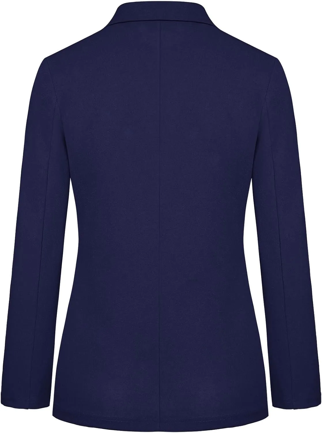 Women's Blazer Jackets Business 2-Button Open Front Long Sleeve Notch Collar Office Work Pocket Blazers