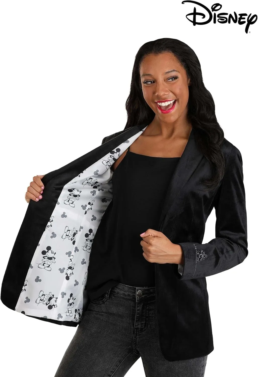 Women's Classic Disney Mickey Mouse Blazer | Officially Licensed Adult Suit Coats & Blazers