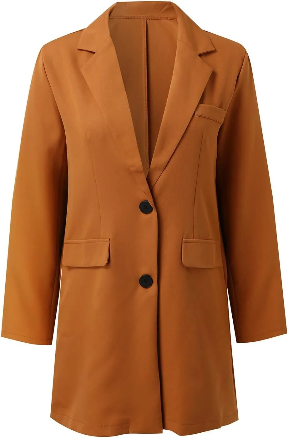 Womens Coat Fashion Winter Overcoat Single Breasted Trench Jackets Outwear Mid Long Trench Coat