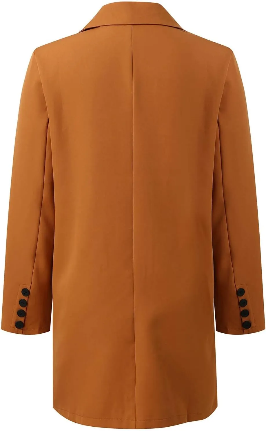Womens Coat Fashion Winter Overcoat Single Breasted Trench Jackets Outwear Mid Long Trench Coat