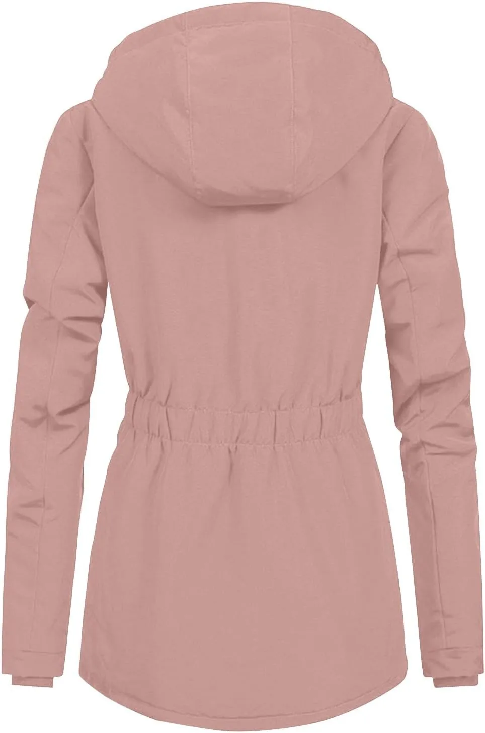Women's Fleece Lined Down Jacket Coats Thickened Warm Parka Hooded Jacket 2024 Winter Outerwear