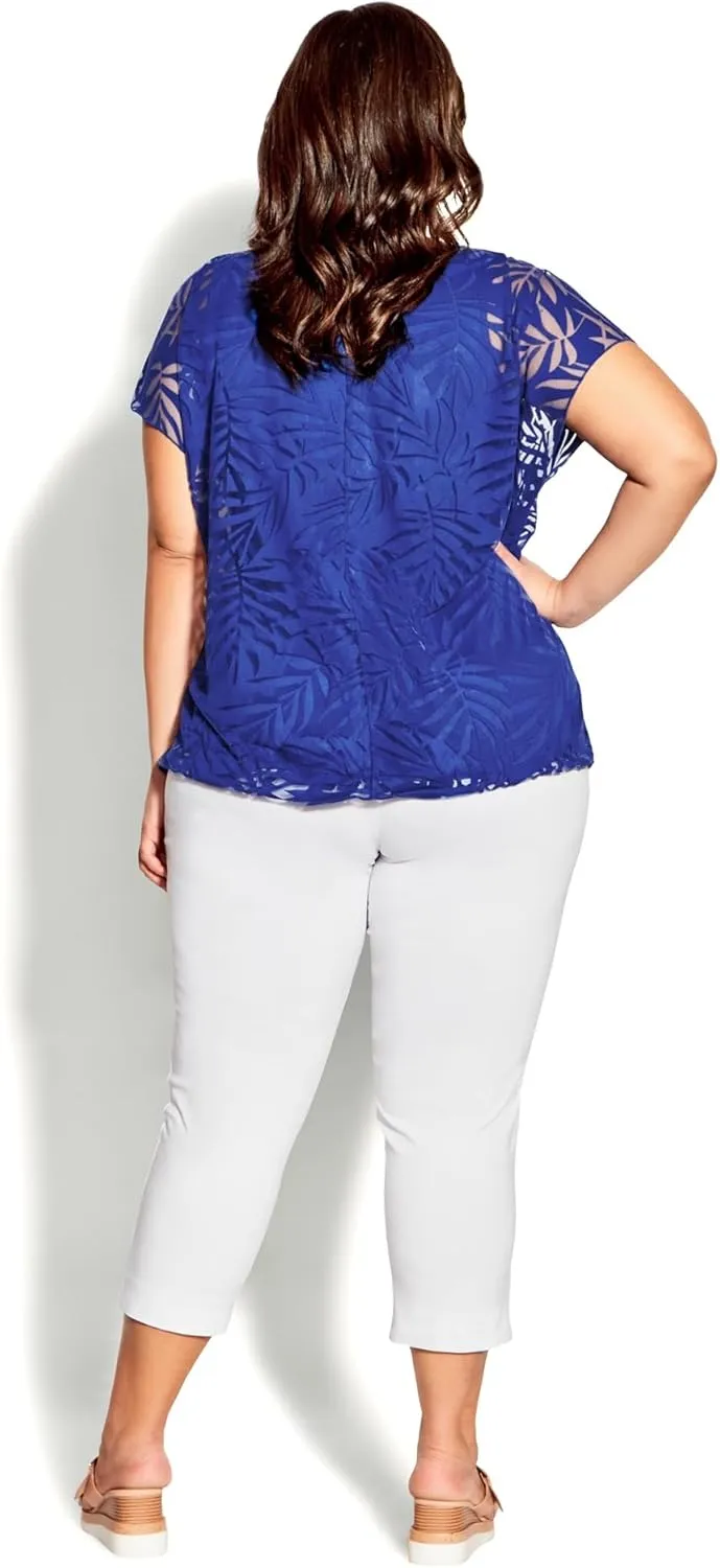 Women's Plus Size Elora Burnout Top