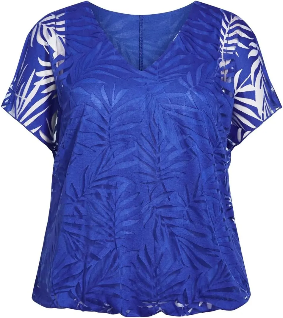 Women's Plus Size Elora Burnout Top