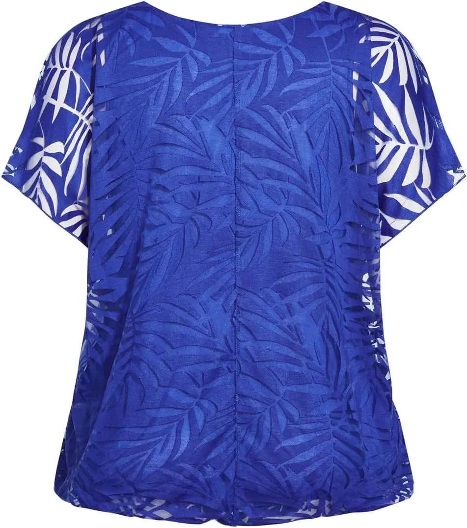 Women's Plus Size Elora Burnout Top