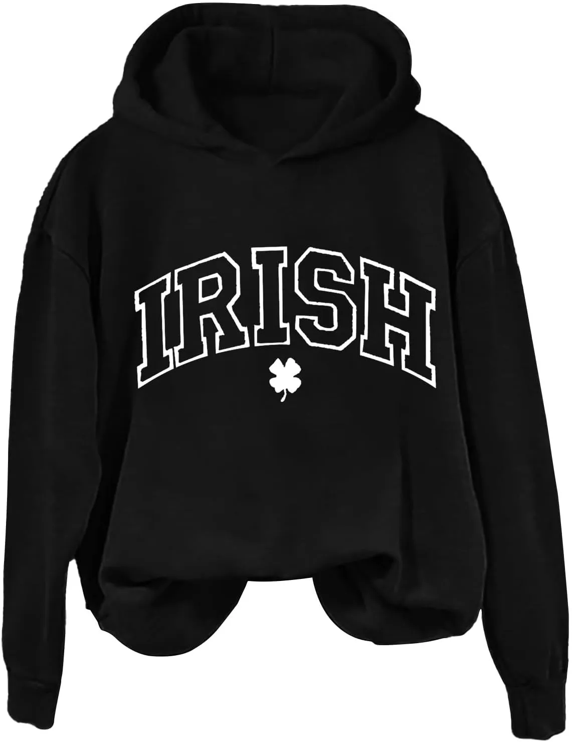 Women's St. Patrick's Day Green Hoodie Valentine's Day Sweatshirts Mardi Gras Long Sleeve Print Shirts 2025