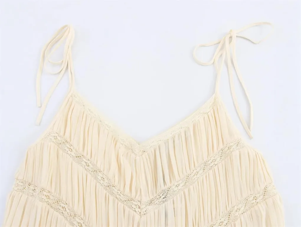 Women's Straight Lace Trim Camisole Top