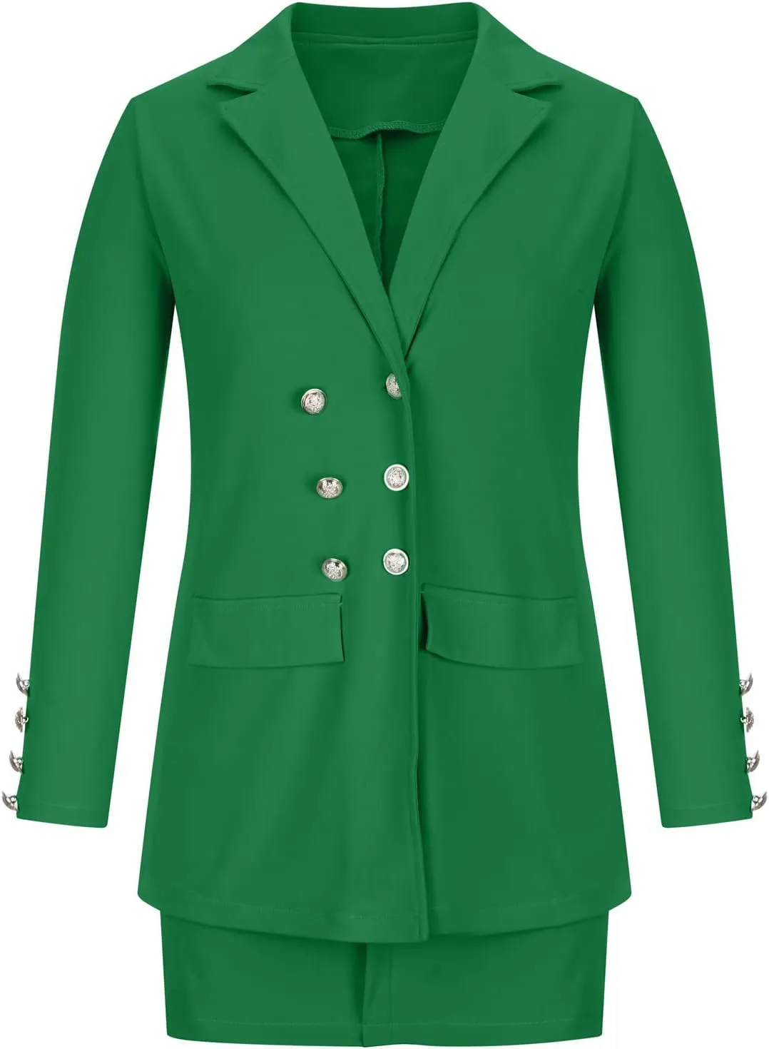 Womens Suits 2 Piece Set Elegant Business Casual Outfits for Ladies Fashion Slim Blazer Jacket Matching Short Skirts