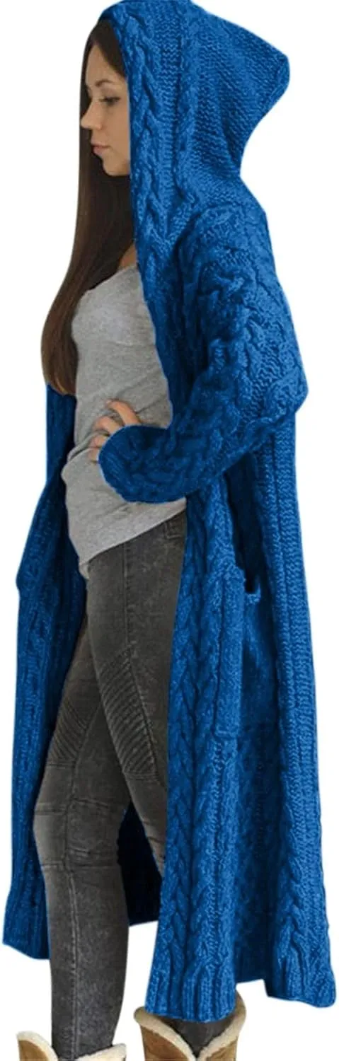 Women's Trench Coats Sleeves Long Size Hood Coat Pocket Large Women Breasted Women's Coat Overcoat with Belt