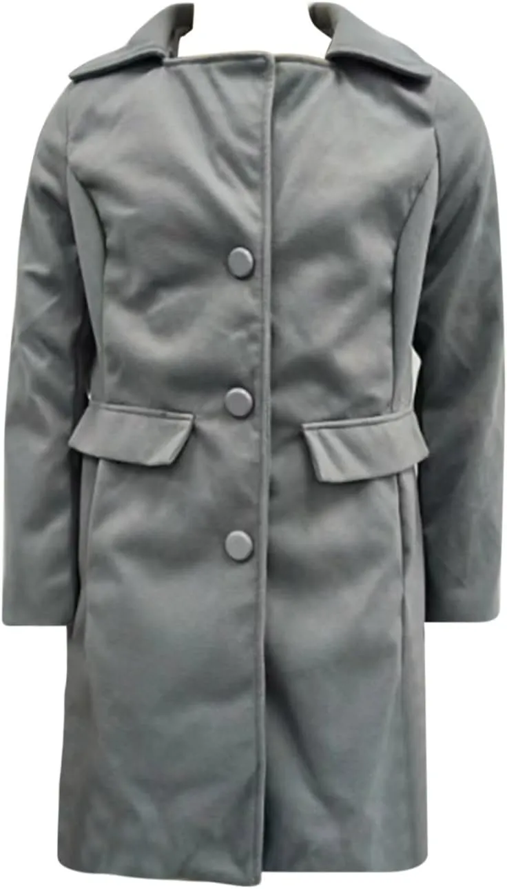 Womens Winter Wool Coats Mid Long Oversized Over Coats Notched Lapel Collar Singe Breasted Trench Coat Jackets