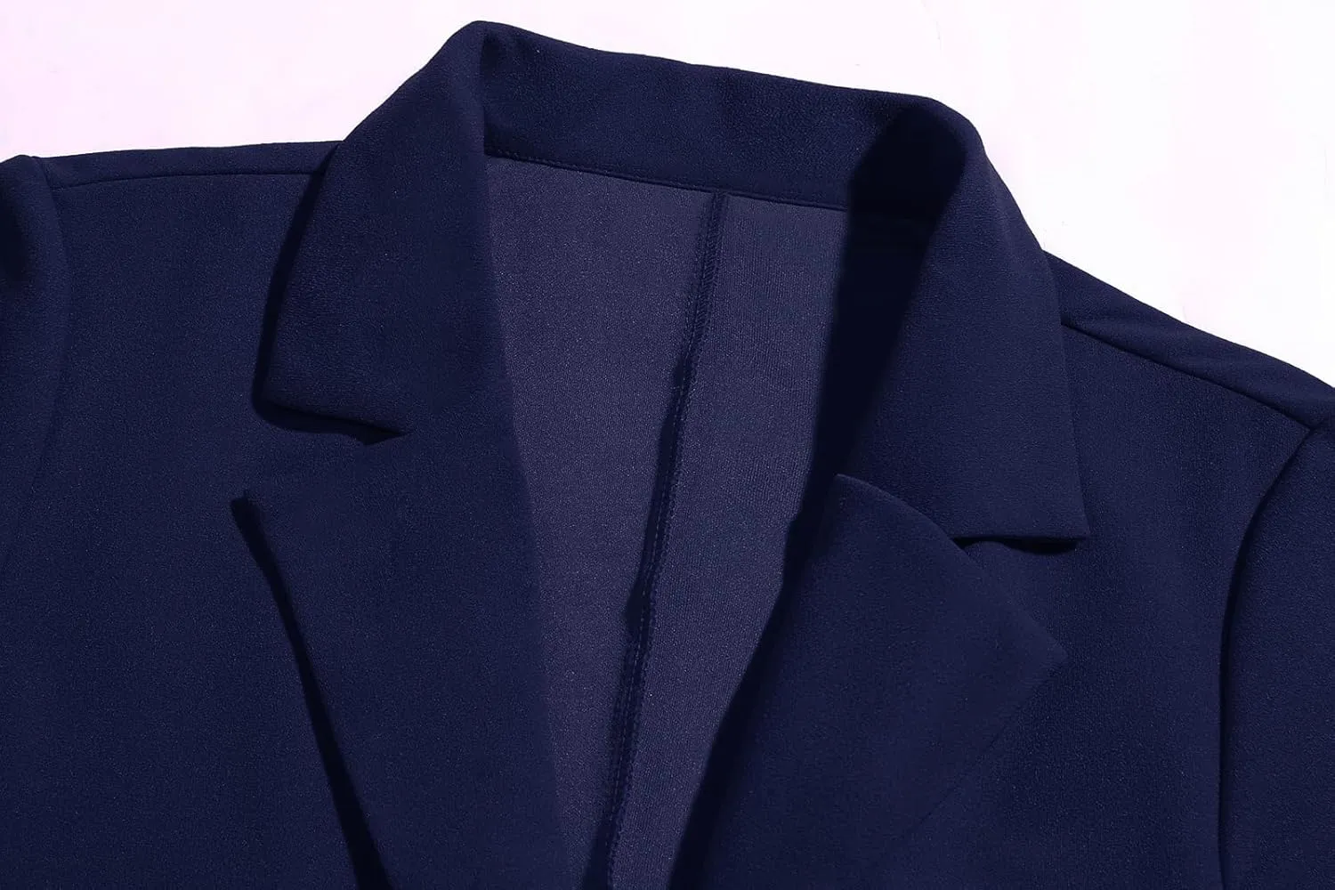 Womens Work Office Blazers Long Sleeve Single-Breasted Open Front Lapel Collar Blazer Jackets Suits with Pockets