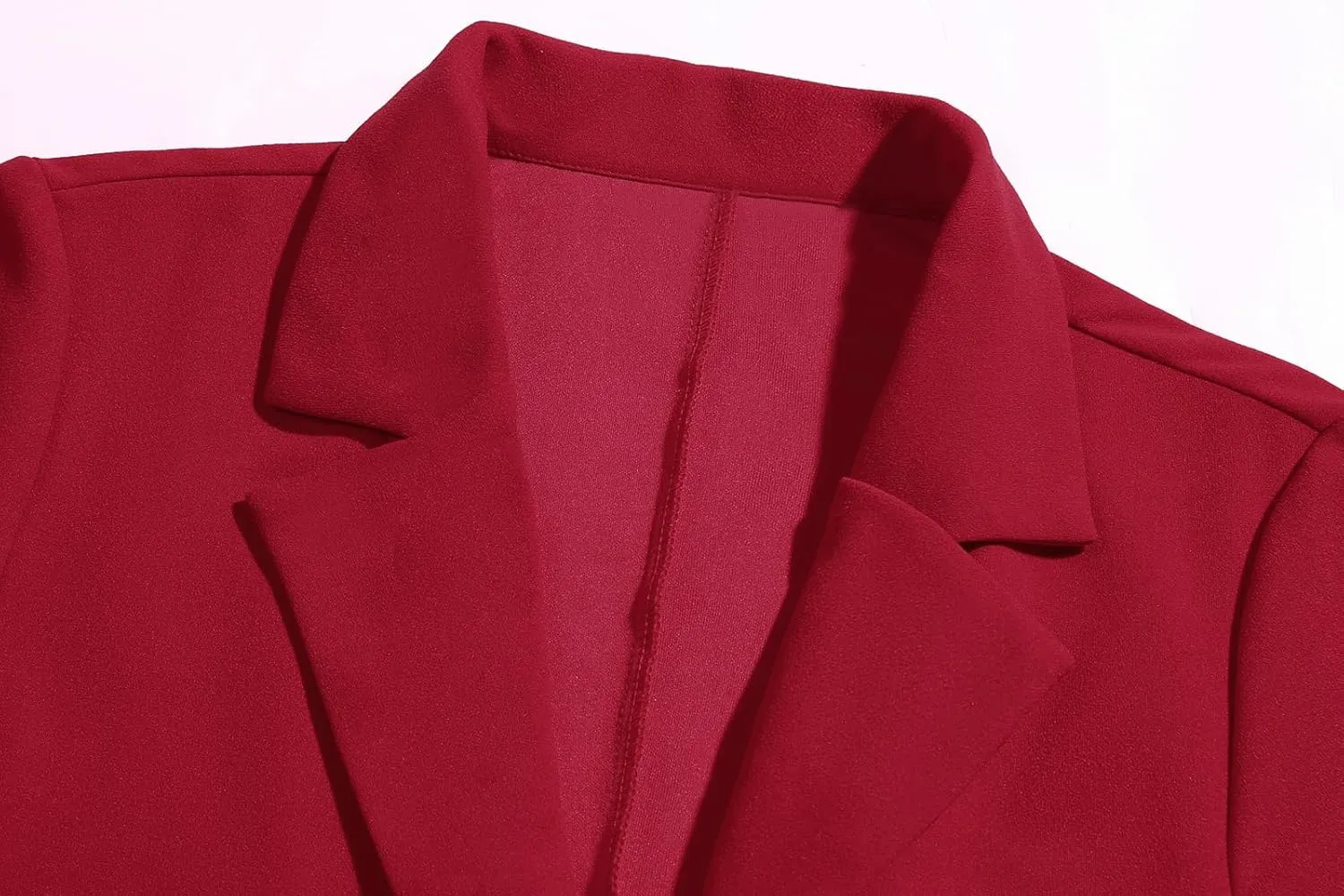 Womens Work Office Blazers Long Sleeve Single-Breasted Open Front Lapel Collar Blazer Jackets Suits with Pockets