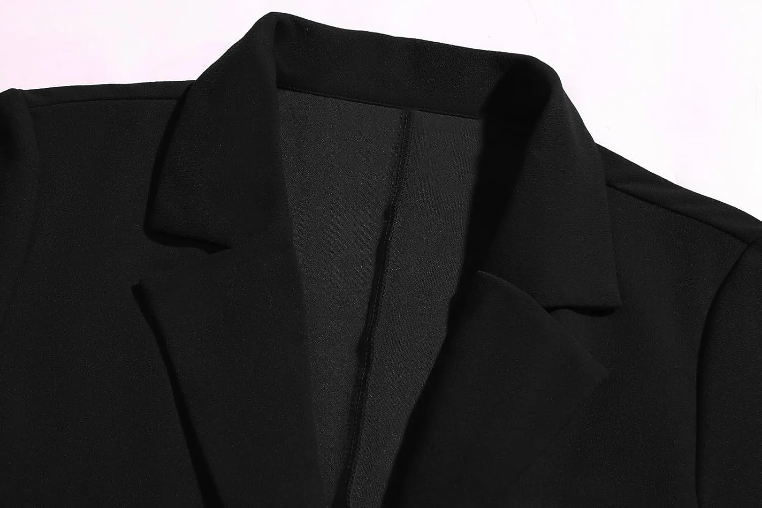 Womens Work Office Blazers Long Sleeve Single-Breasted Open Front Lapel Collar Blazer Jackets Suits with Pockets