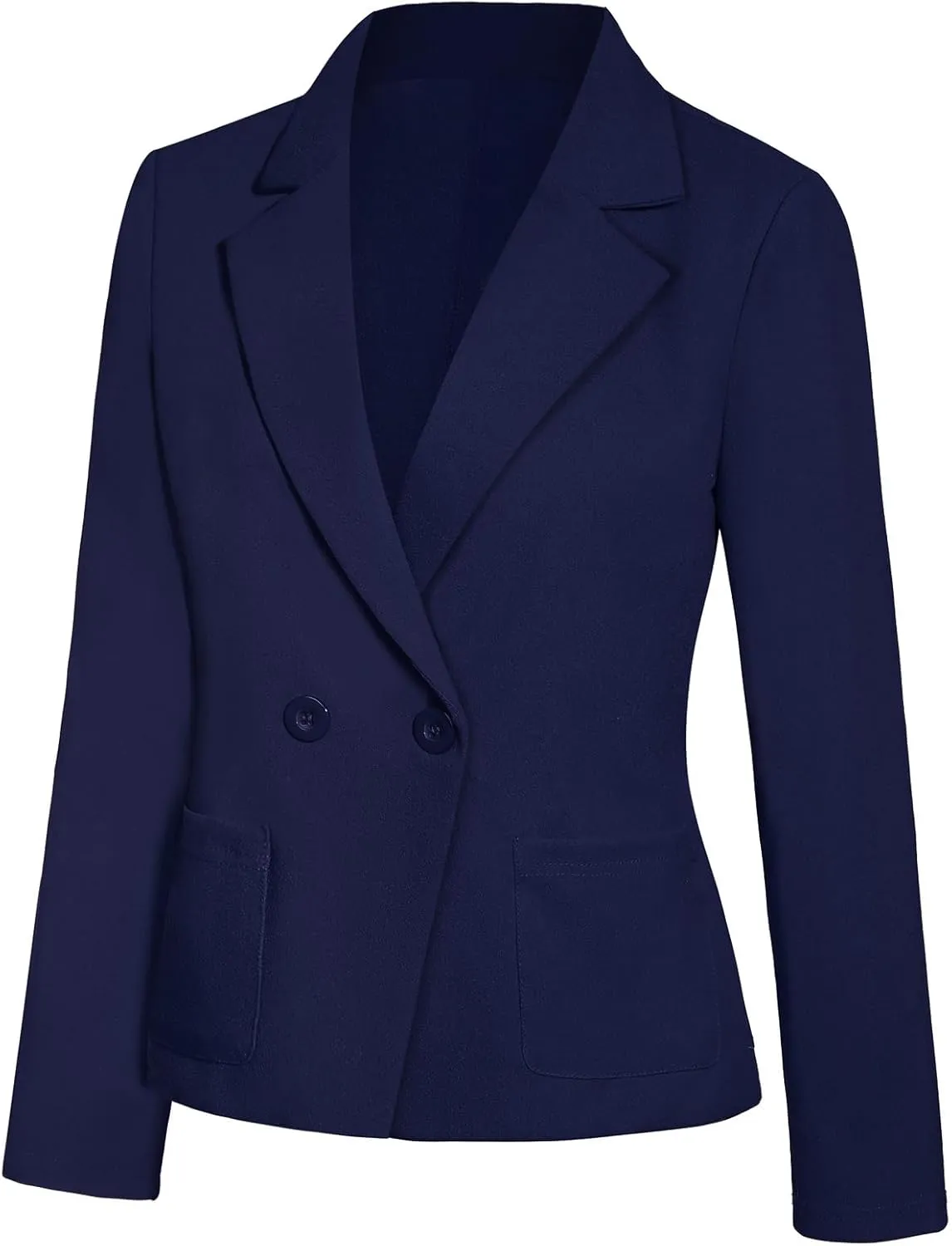 Womens Work Office Blazers Long Sleeve Single-Breasted Open Front Lapel Collar Blazer Jackets Suits with Pockets