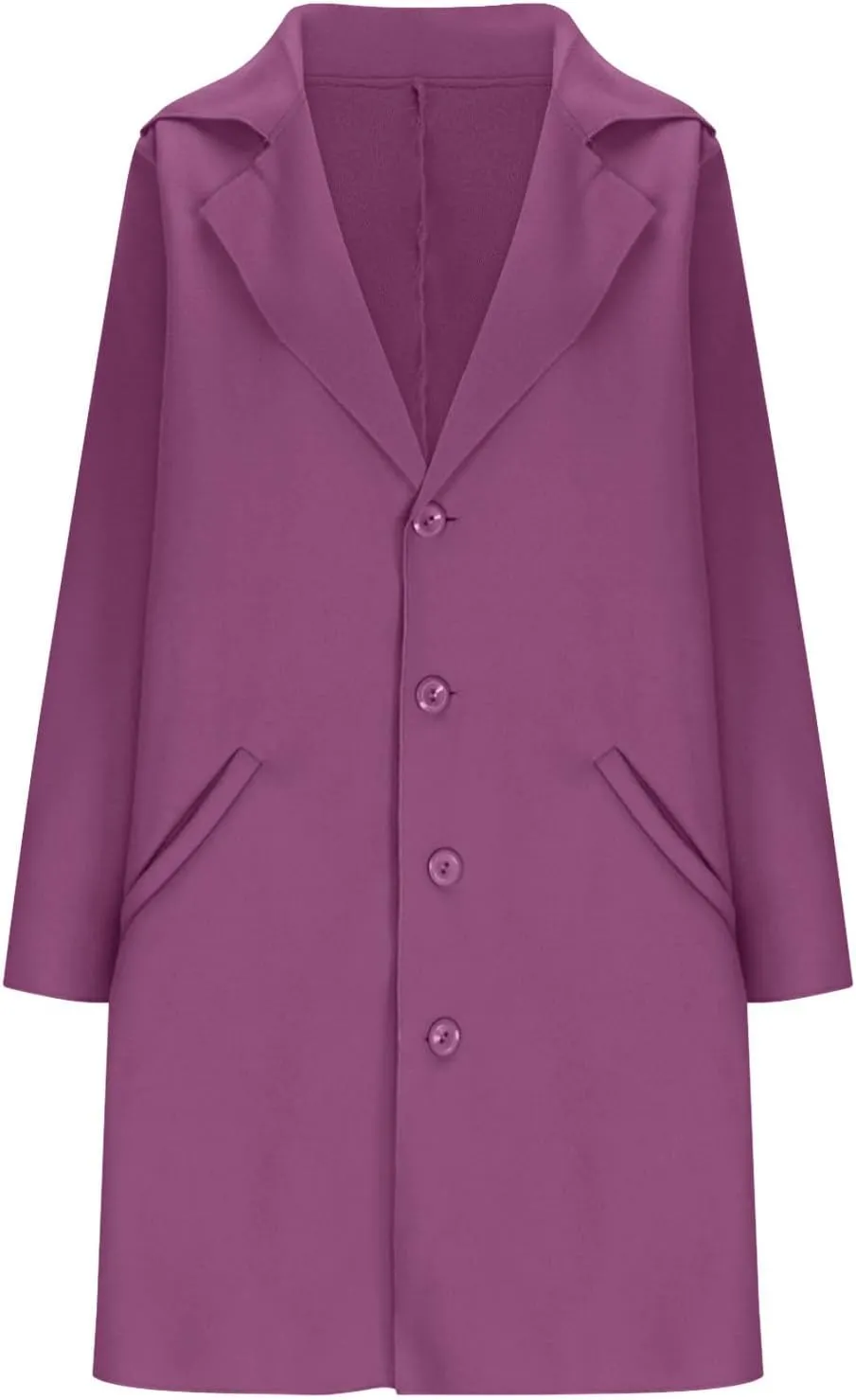 Wool Coat for Women Double Breasted Notch Lapel Trench Caot Elegant Mid-Long Windproof Warm Winter Jackets Outwear
