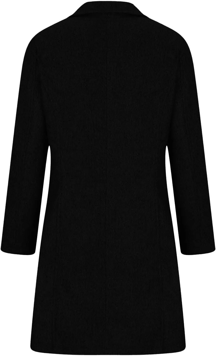Wool Coats for Women Trendy Pea Coat Single Breasted Dress Coats Warm Wool Blazers Casual Winter Jacket with Pockets