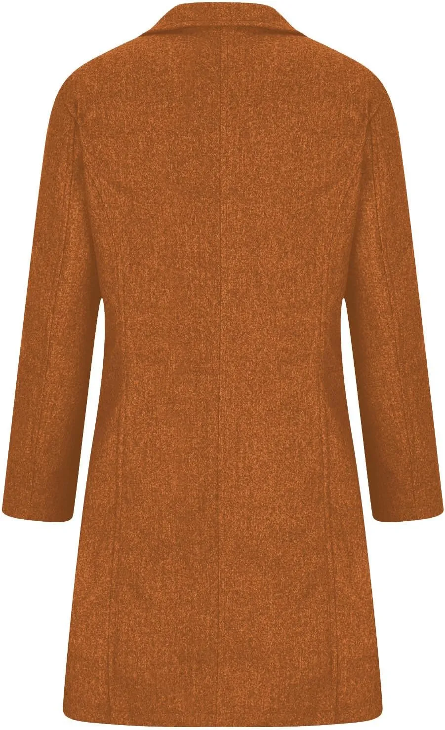 Wool Coats for Women Trendy Pea Coat Single Breasted Dress Coats Warm Wool Blazers Casual Winter Jacket with Pockets